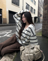 [ORIGINAL] Shara Double Pocket Leather Tote Bag