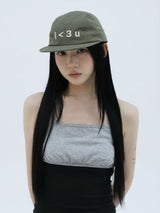 I < 3 U CAMP CAP(KHAKI)