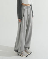 Snap Wide Sweat Pants
