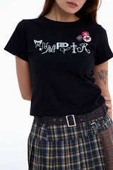 ミスティックタイプロゴTシャツ [Black]