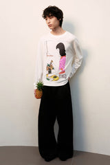 Vintage Print Long Sleeve
