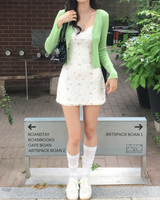 Knit crop cardigan