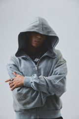 rhinestone zip-up hoodie