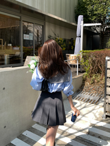 ウォンテッドプリテッドミニスカート
