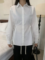 Refine Side Strap Long Sleeve Shirt