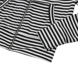LOVRITS MINI HEART LOGO STRIPE RAGLAN HOOD ZIP-UP (2Color)