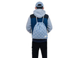 Checkerboard Gymsack - Denim blue