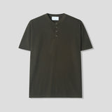LMN Standard V-Neck Henley Neck Short Sleeve Tee (6 colors)
