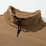 Cotton Napping Turtle String Sweat Shirt - BEIGE