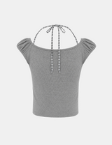 Lovi Check Halter Top