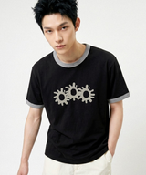 エッセンシャルスタンダード半袖リンガーTシャツ 3GEAR ブラック