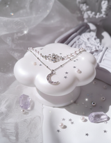 Art Nouveau Moon - necklace