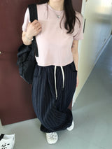 デイリークロップ半袖Tシャツ (10c)