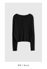 Loop Summer Ribbed Knit Cardigan / 4 colors