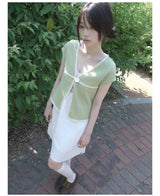 button knit cardigan
