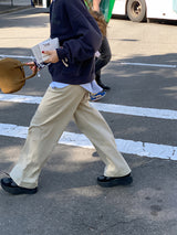 wide pintuck pants