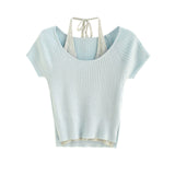 Reni Halter Knit Top