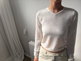 スリム Vネック ニット トップ