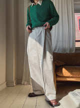 Rings Belted Wide Slacks
