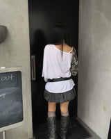 チェックバルーンスカート