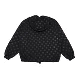 Dot Hoodie Windbreaker (black)