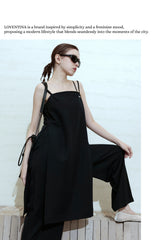 DEEP SLIT DRESS_NAVY