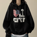 ラブアメリカンフラッグフード [フリース]