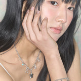 star mix necklace silver