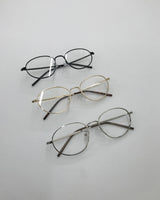 Whine Oval Metal Glasses (3color)
