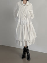 ローブナイロンノットクロップシャツ