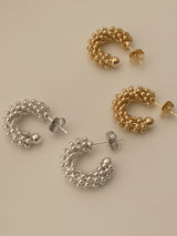 Silver balls earrings(2color)