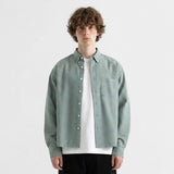 Crop Check Long Sleeve Shirt Mint