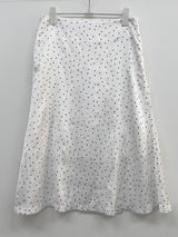Dot Crease Mermaid Midi Skirt