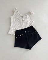 Rivet stud short pants