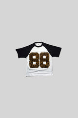LEOPARD "88" RAGLAN TEE(BLACK)