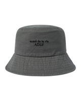 25FW BASIC LOGO BUCKET HAT CHARCOAL