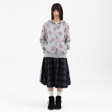 Layered Twister Star Skirt - Charcoal