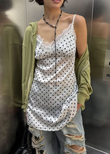 SATIN DOT DRESS