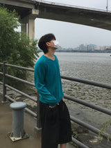 Lenny Summer Linen V-neck Knitwear 4C