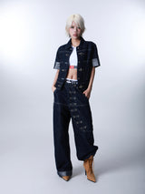 SEXXDEVIL Silver-lined Denim Jacket