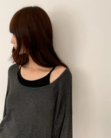 [ORIGINAL] セリー ディープ ユーネック スリーブレス セット