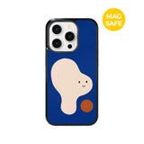 【MADE】シェイププレイ!_ブルーブロブiPhoneケース [グロッシーグラス/Magsafe]