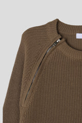Wig Zipper Round Knit