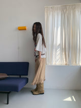 SUEDE PUNCHING SKIRT (3C)