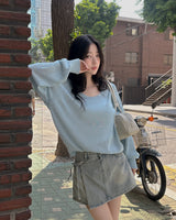 ムーズデニムキュロットショーツ