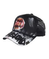 BBD 'Never Stop' ペイントトラッカーメッシュキャップ (ブラック)