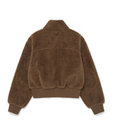 Women’s Sherpa Zip-Up Jacket Brown