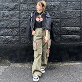 KIRSH X TOKYO BIG CHERRY CROP T-SHIRT - BLACK