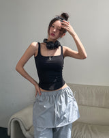 [U-BASIC] Tommy Basic Square Neck Sleeveless (+With Cup)