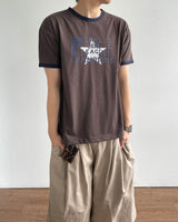 League Printed Ringer Short Sleeve Tee